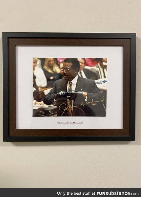 Hanging in a lawyer’s office