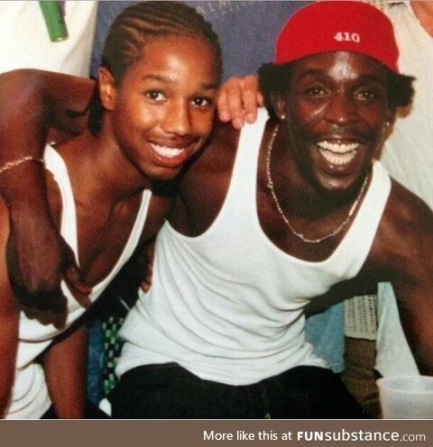 Michael K. Williams (RIP) with Michael B. Jordan. ????