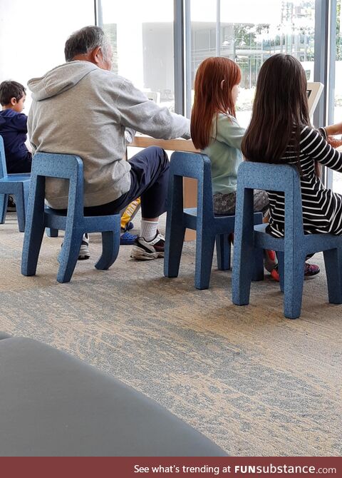 Please Lord, have mercy on this young styrofoam chair.