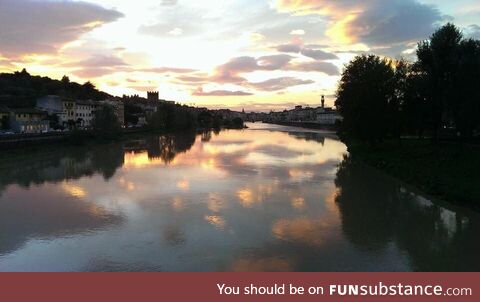 Arno River in Florence, Italy