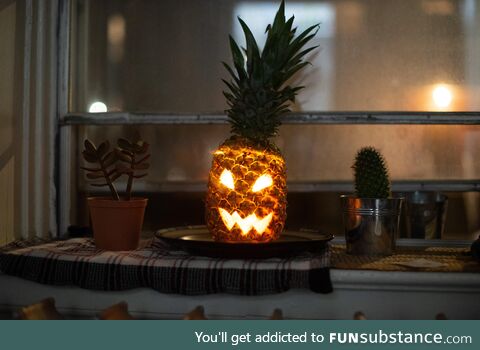 Pineapples are far more menacing looking than pumpkins