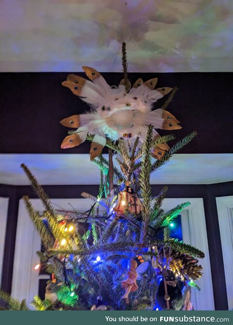 Biblically accurate christmas tree angel