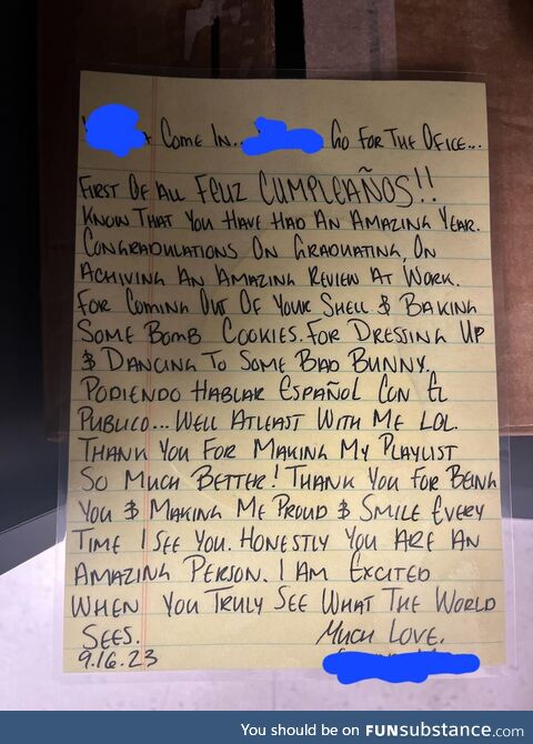 Girlfriend got a birthday gift at work from a guy she went out with a year ago and this