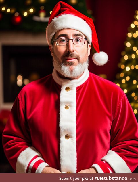 John Oliver is coming down your chimney at night