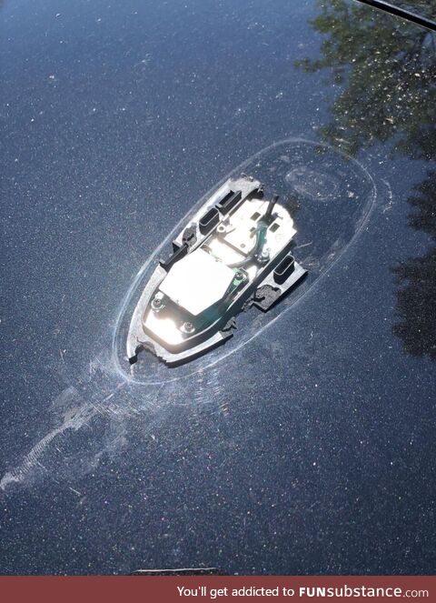 This is not a half sunken boat