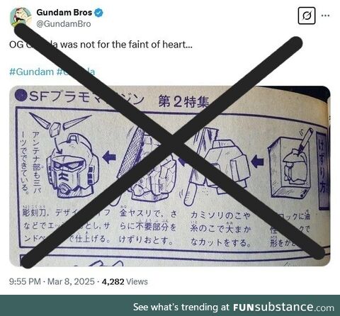 Gunpla Instructions: Fold that poop yourself if you have to