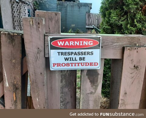 Well definitely not going to break in here