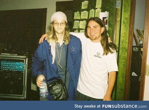 One of the last pictures of Alice In Chains lead singer Layne Stalely before his tragic