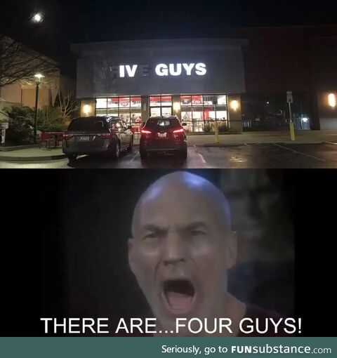 Shouldn't it be "V Guys"