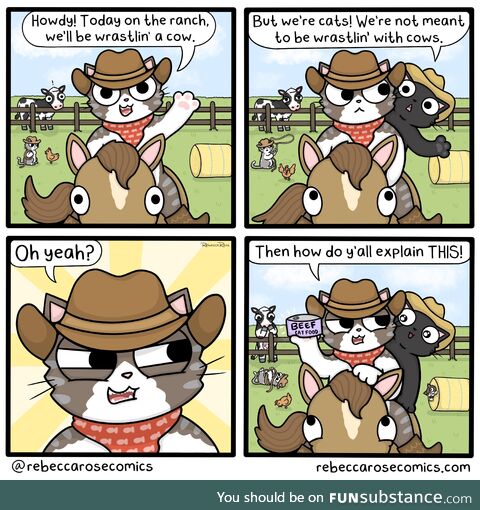 [OC] How now meow cow