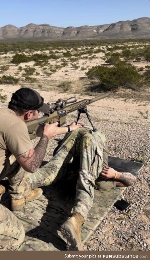 US Army snipers training