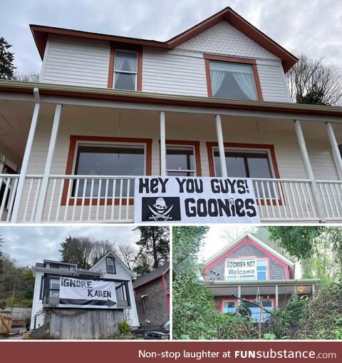 Somebody just bought the Goonies house in Astoria, Oregon, and wants fans to ignore the