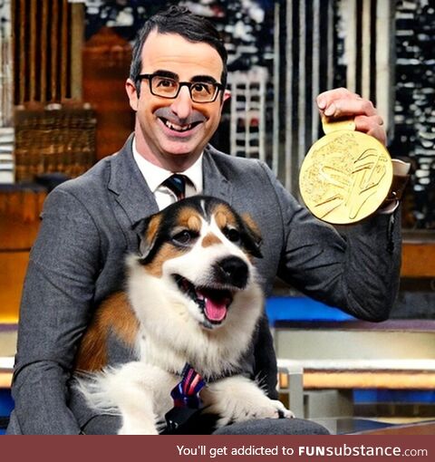 John Oliver has 43 gold awards to give out for pictures of your pets
