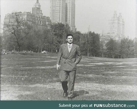 Fidel Castro in Central Park, New York, 1955