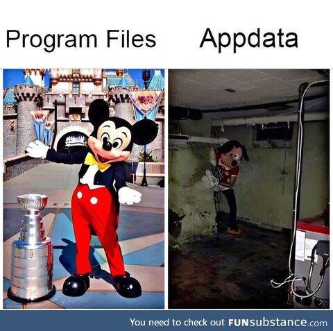 Program files VS Appdata