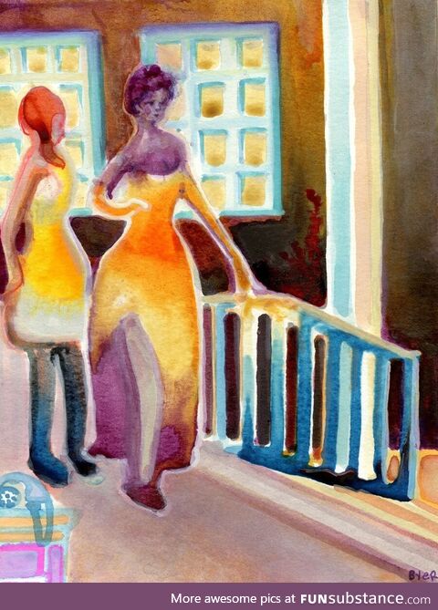 [OC] Tried to paint something elegant