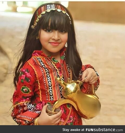 Traditional Bedouin dress somewhere in East Sudan, Africa