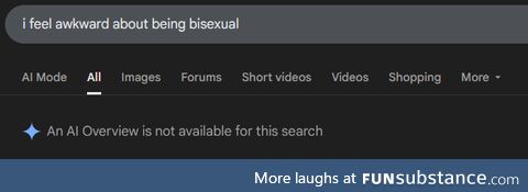 Not even AI can help with that...SAD.