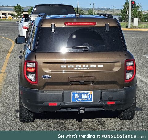 This might be one of the greatest vehicle and plate combinations of all time