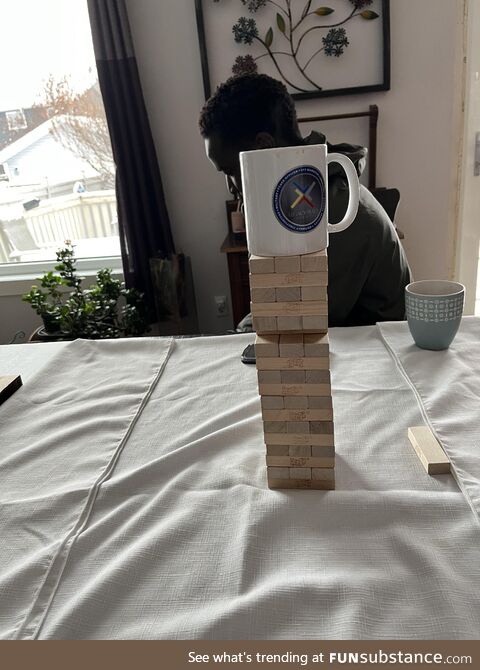 We call it, risky jenga