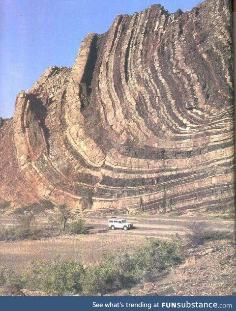 Damn Africa! Geologic Folds in the Lower Ugab valley in Namibia