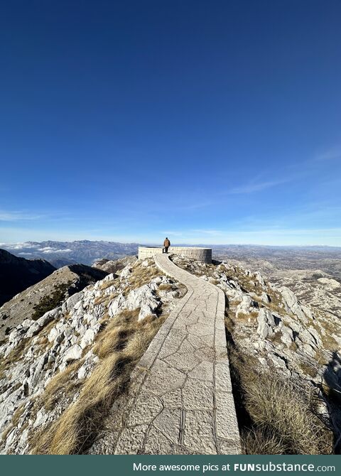 Incredible view from Lovcen National Park Montenegro