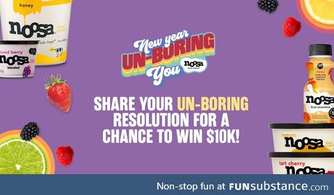 Between now and Jan. 19th submit your Un-Boring resolution for a chance to be one of 5