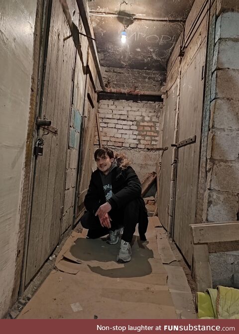 [OC] hi there from the shelter in Ukraine