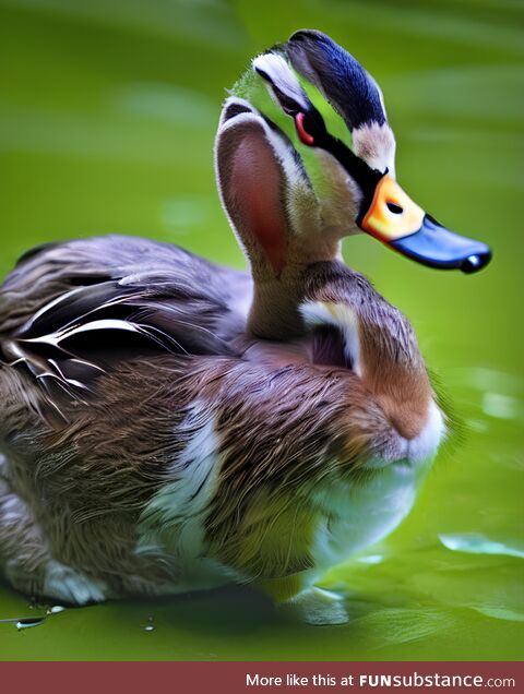 AI attempting to render a duck and a rabbit at the same time