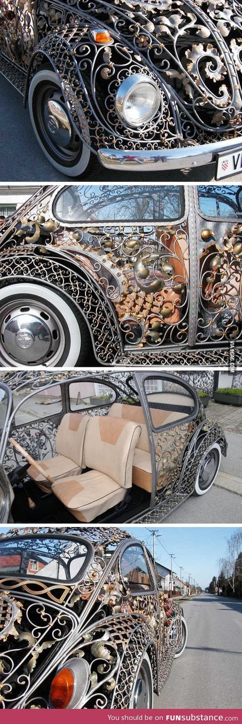 Incredible bug body from a croatian metalwork shop