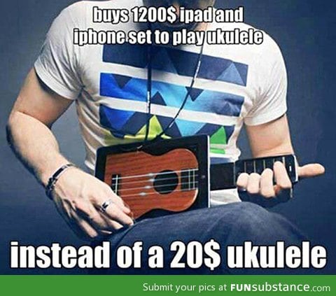 Hipsters' ukulele