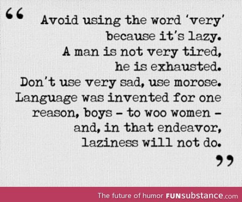 Language was invented for one reason