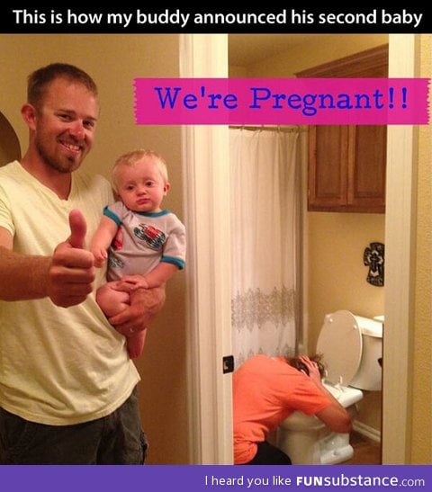 The best possible way to announce a pregnancy