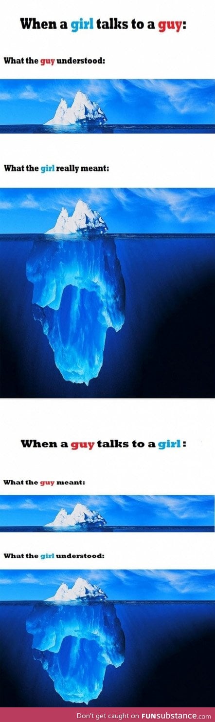 When a girl talks to a guy