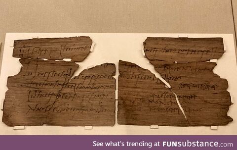 A 1,900 year-old Roman birthday invitation with the earliest known writing in Latin by a