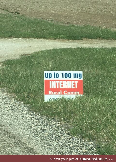Rural Illinois 100mg internet service