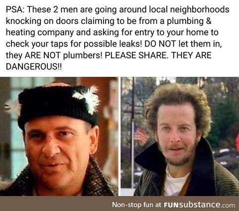 The one on the left impersonated a cop as well