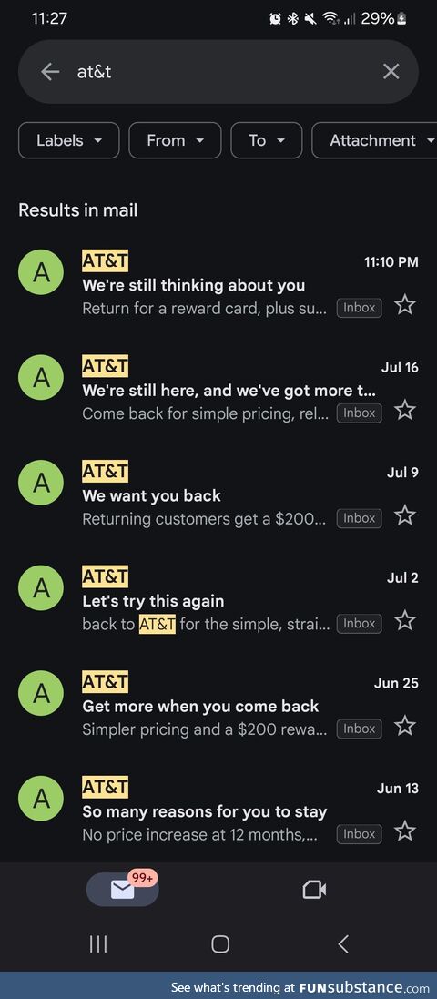 AT&T is like a crazy ex who won't move on