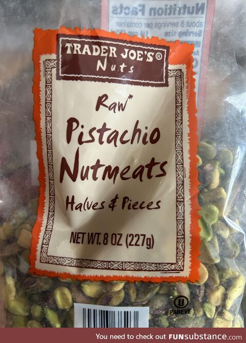 Raw nutmeats, anyone?