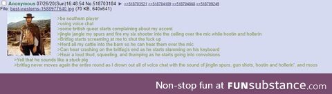 Southern Gamer Anon uses Voice Chat