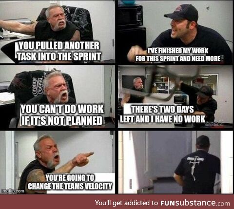 Gotta love being "Agile"