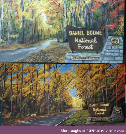 Couple of years' improvement in painting [OC]