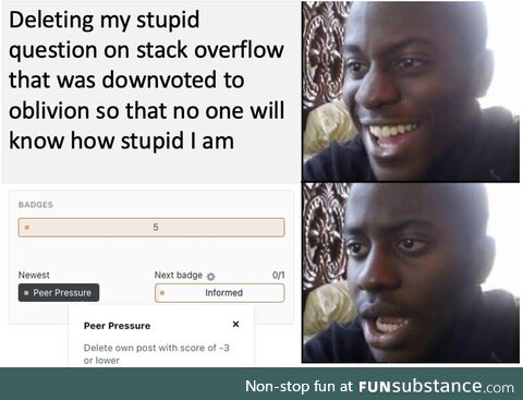 And how to get a golden badge for deleting posts?
