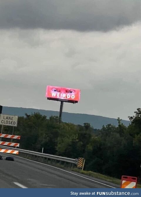 Weirdo billboard spotted in Pennsylvania