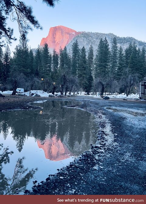 [OC] Half Dome from Curry Village