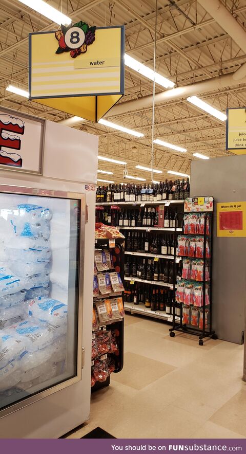 Jesus must have been down this isle