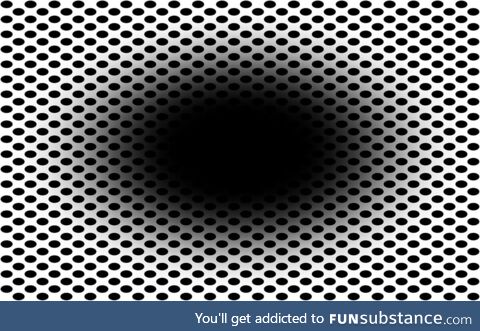 The black hole keeps growing without getting bigger