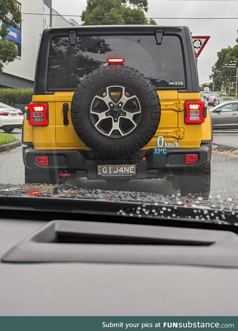 Of all the days to see this plate