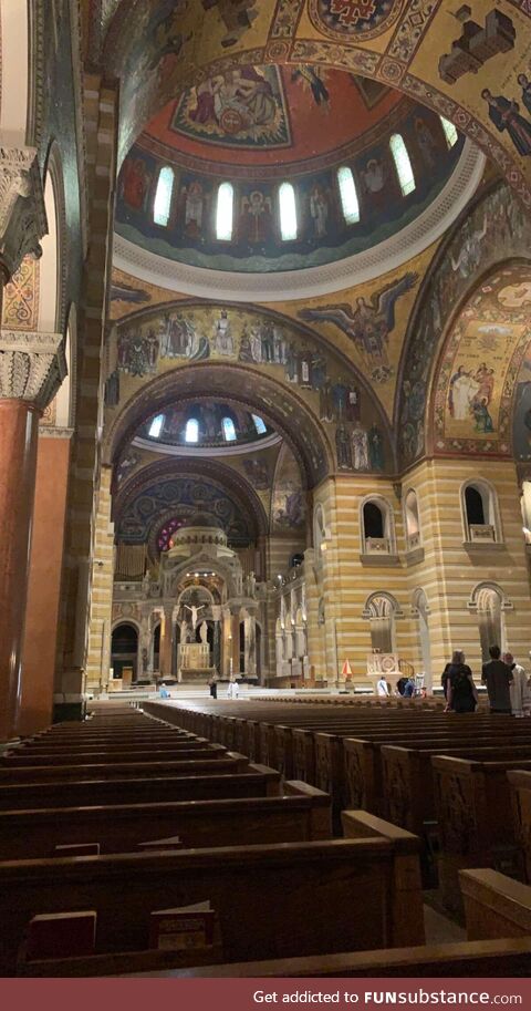 Cathedral Basilica in St. Louis, MO. Only one section but the walls and everywhere are