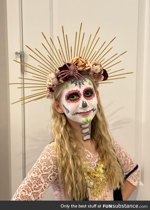 Did my daughters make-up… turned out pretty good…